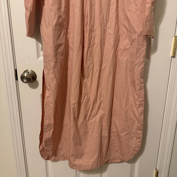 Free People Eva Long Sleeve Cotton Maxi Midi Pullover Shirt Dress Size Small - Picture 4 of 11